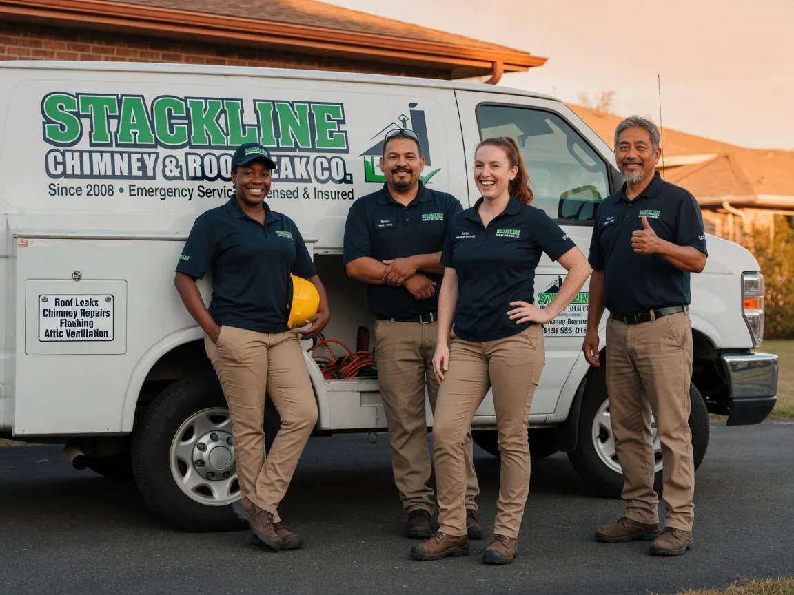 Chimney flashing repair company in Jones, LA